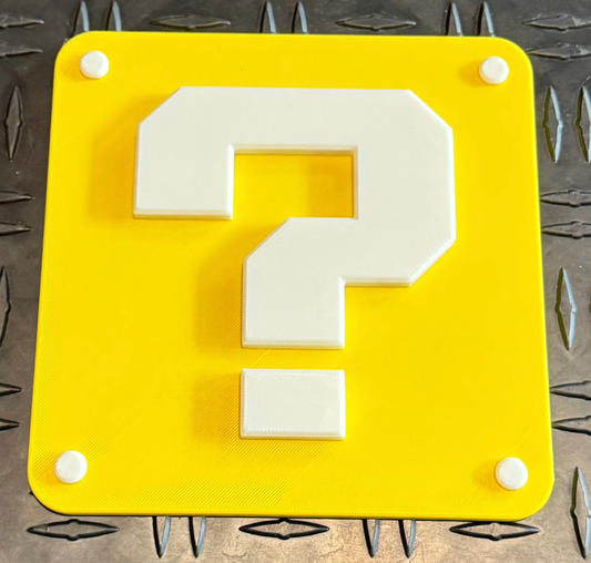 Mario Brothers Bros Question ? Block Wall Art